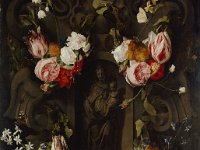 GG 111  GG 111, Daniel Seghers (1590-1661), Blumenstück mit Marienfigur, Kupfer, 86 x 62 cm